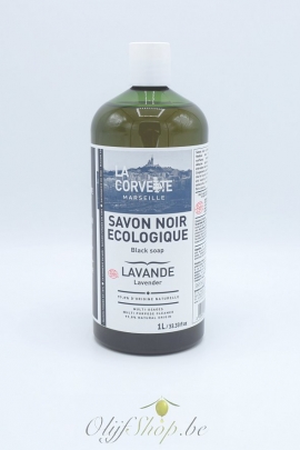 Biologische savon noir met lavendel - La Corvette